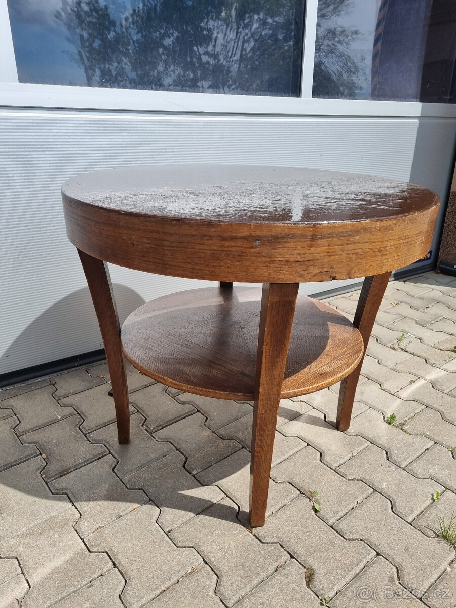 Oválný retro stolek - 6