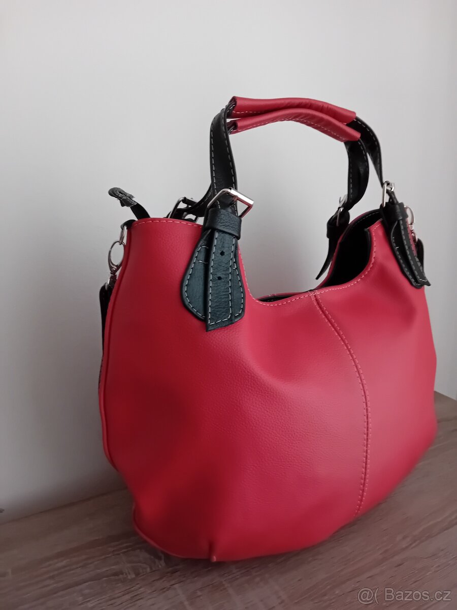 Leather dámská velká hobo kabelka kožená nová - 6