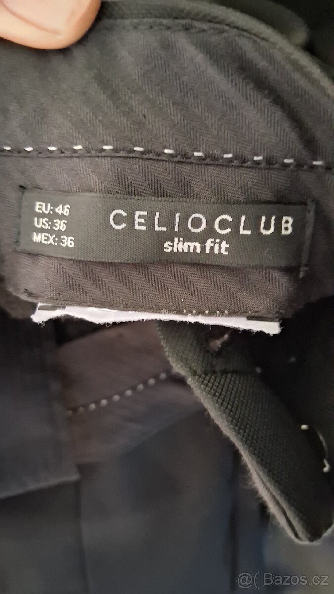 Pánský černý oblek CELIOCLUB - 6