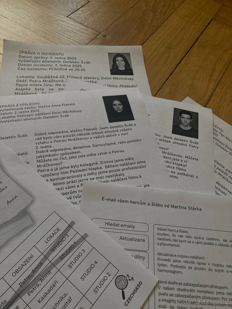 Poslední klapka detektivní hra - 6