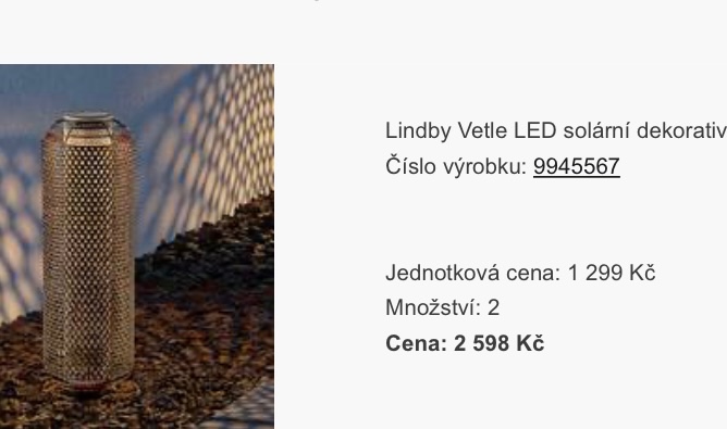 Solární lampa Lindby - 6