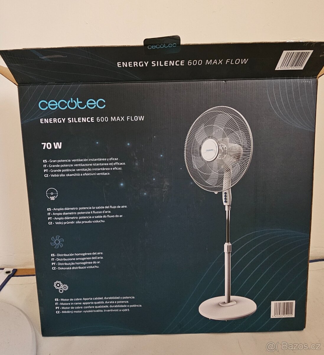 Predám Stojanový Ventilátor CECOTEC - Silný a Tichý - 6
