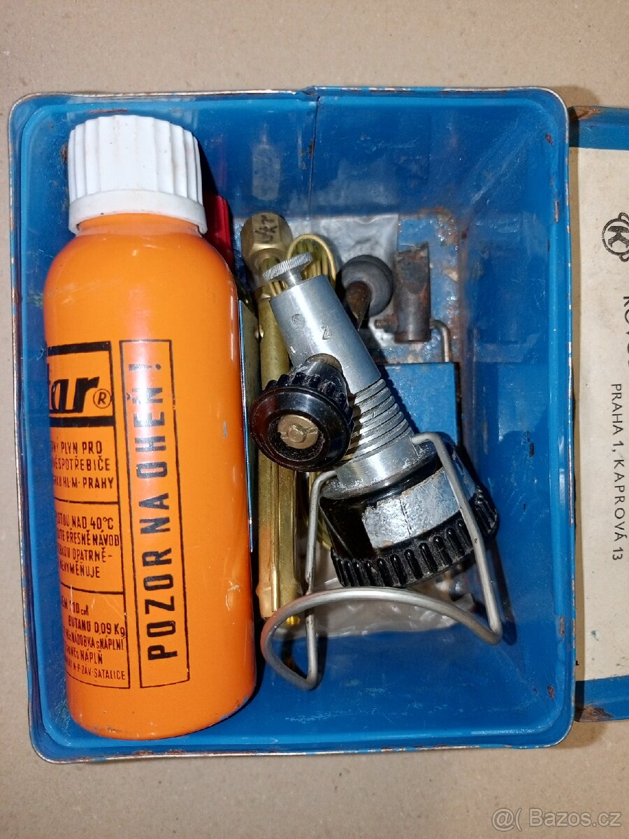 Sběratelská plynová páječka BUTAR – Kovodělný podnik Praha - 6