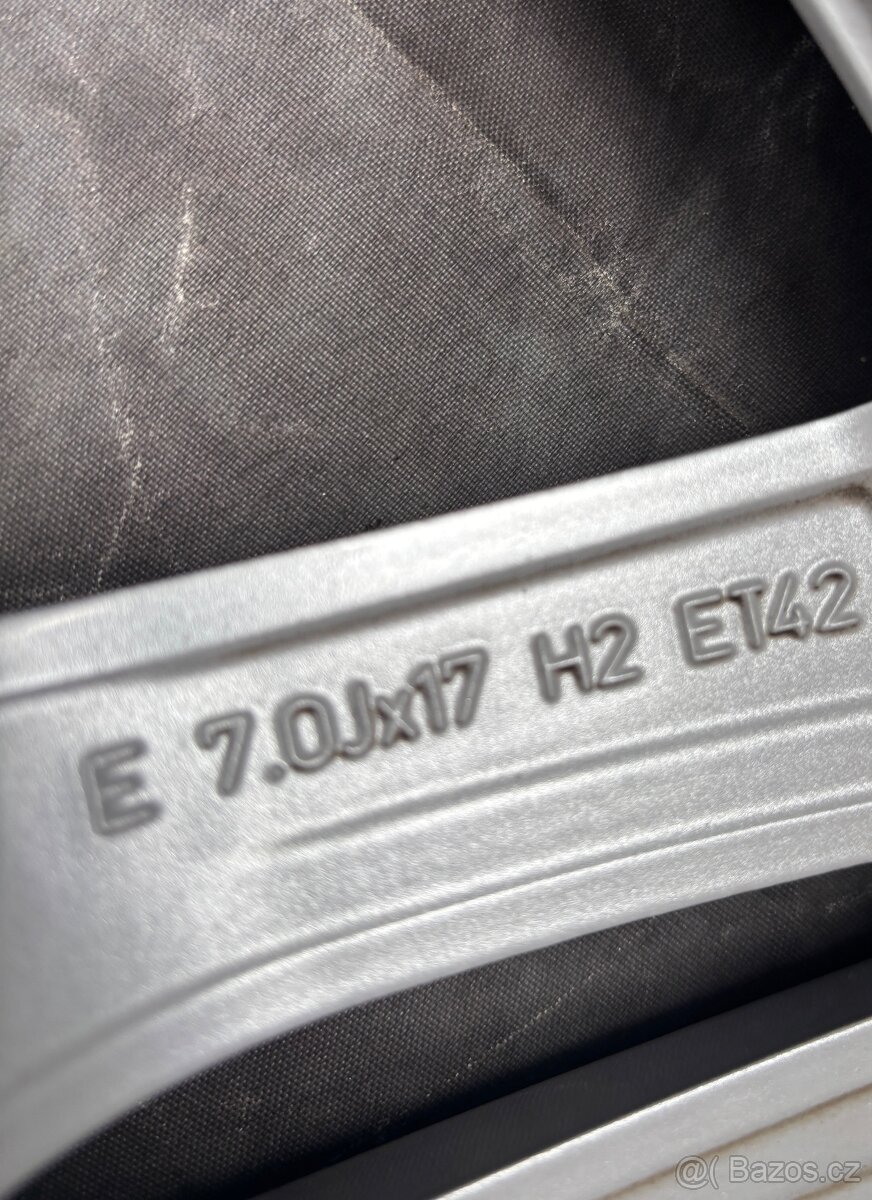 Originální Alu kola 5x112 Audi A4 225/50/17 Zimní - 6
