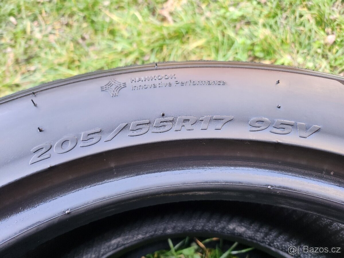 4x Zimní pneu Hankook + BF Goodrich - 205/55 R17 XL - 85% - 6