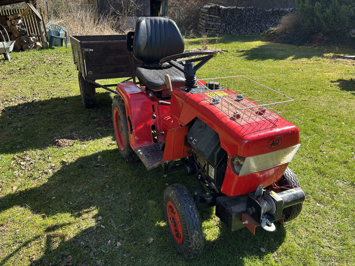 2bubnová sekačka+rotavátor, malotraktor+přívěs - 6