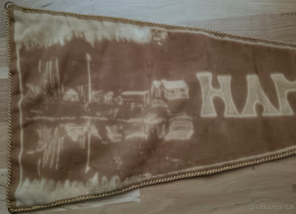 HISTOR. SAMETOVÁ VLAJKA TO HAMR 1928-1932. RARITA. - 6