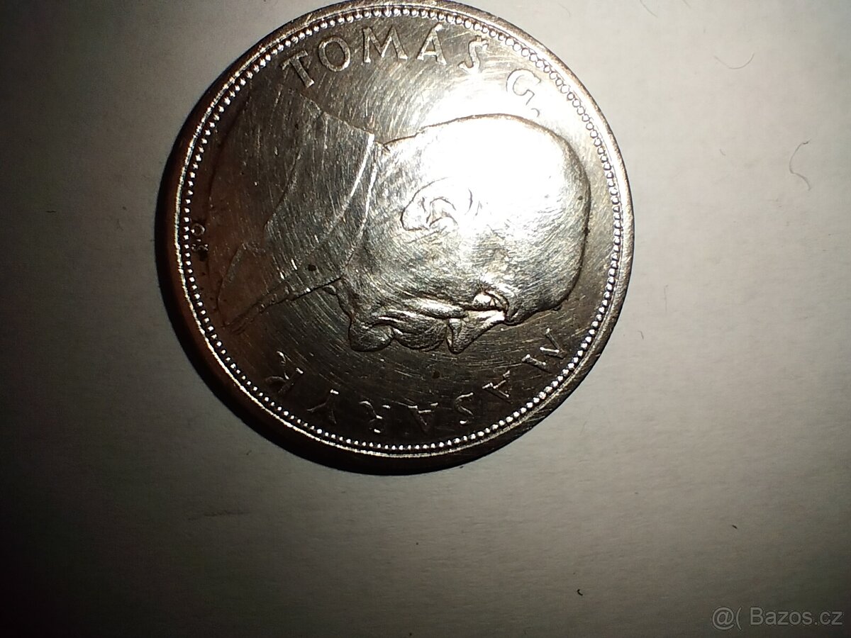 10 Kč 1928 T. G. Masaryk (stříbro) - 6