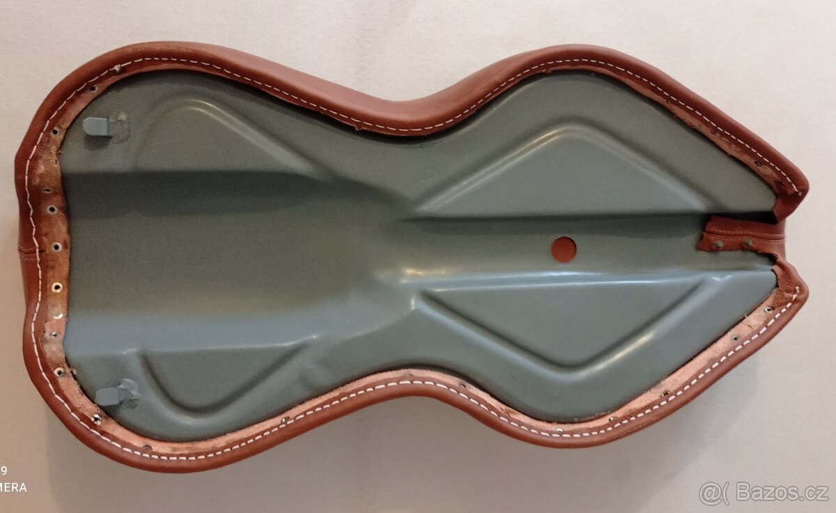 Nové kožené sedlo Jawa ČZ první provedení pulbuben - 6