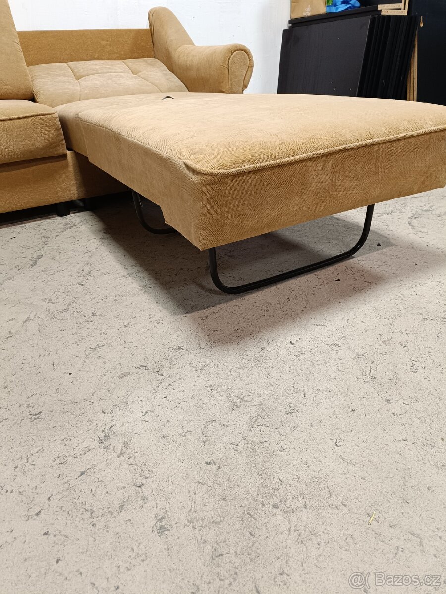 Rozkládací gauč,jedno lůžko, úložný prostor - 6