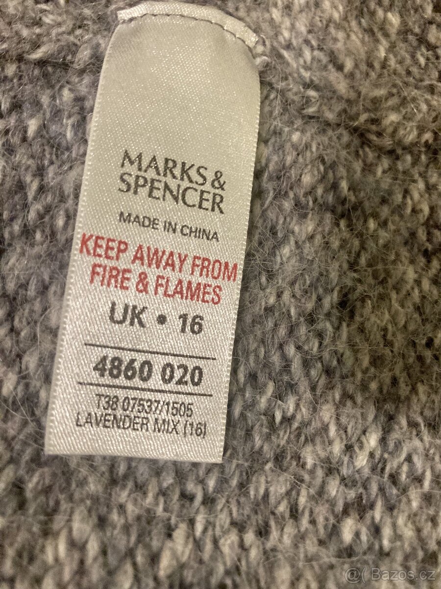 melírovaný dámský svetr Marks & Spencer vel. 42 - 6