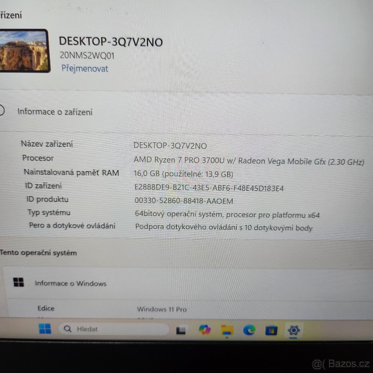 Lenovo Thinkpad X395 /Ryzen 7/Vega 2GB/Dotyk - 6