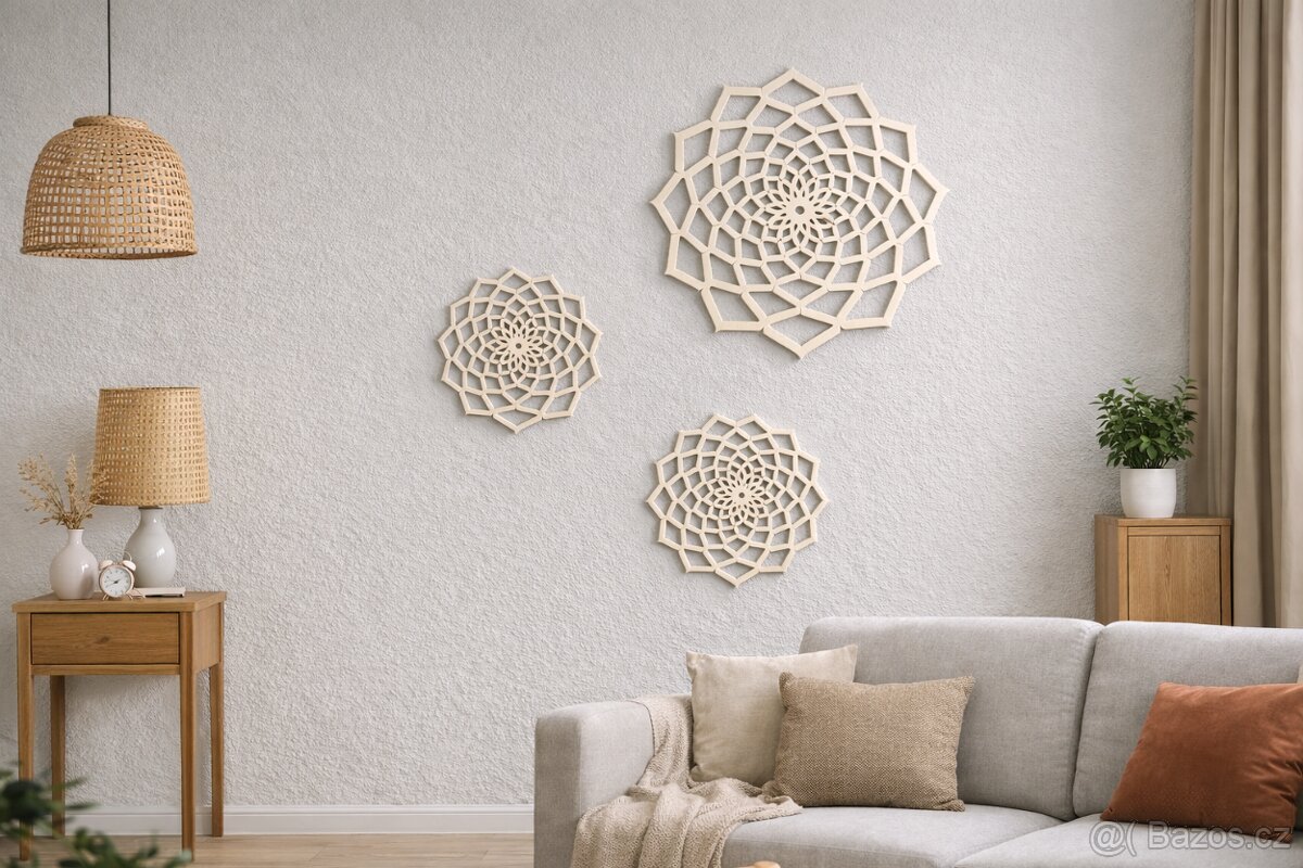 DŘEVĚNÉ MANDALY (DEKORACE) - 6