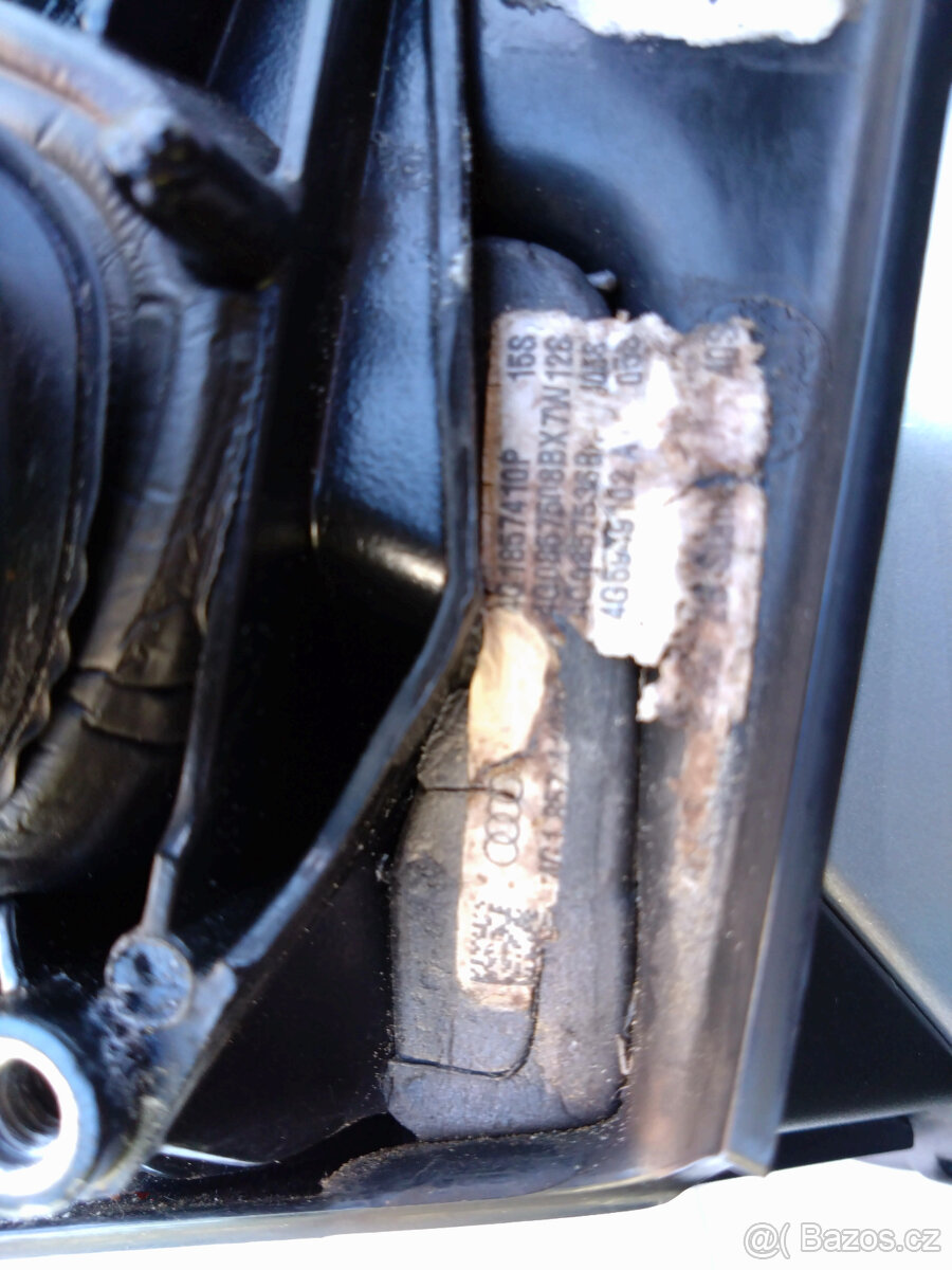 Pravé zpětné zrcátko Audi A6, stříbrná metalíza LX7W - 6