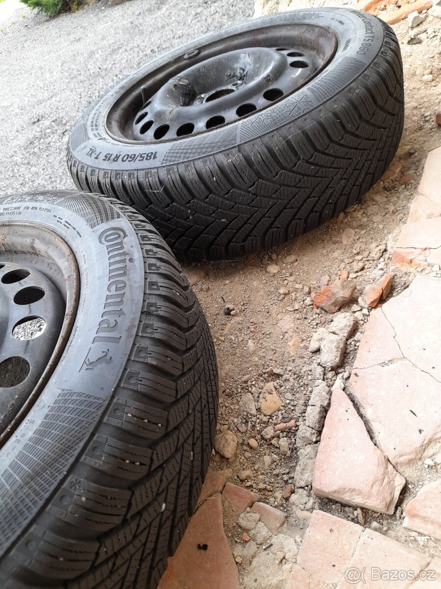 zimní pneumatiky s plechovými ráfky - 6