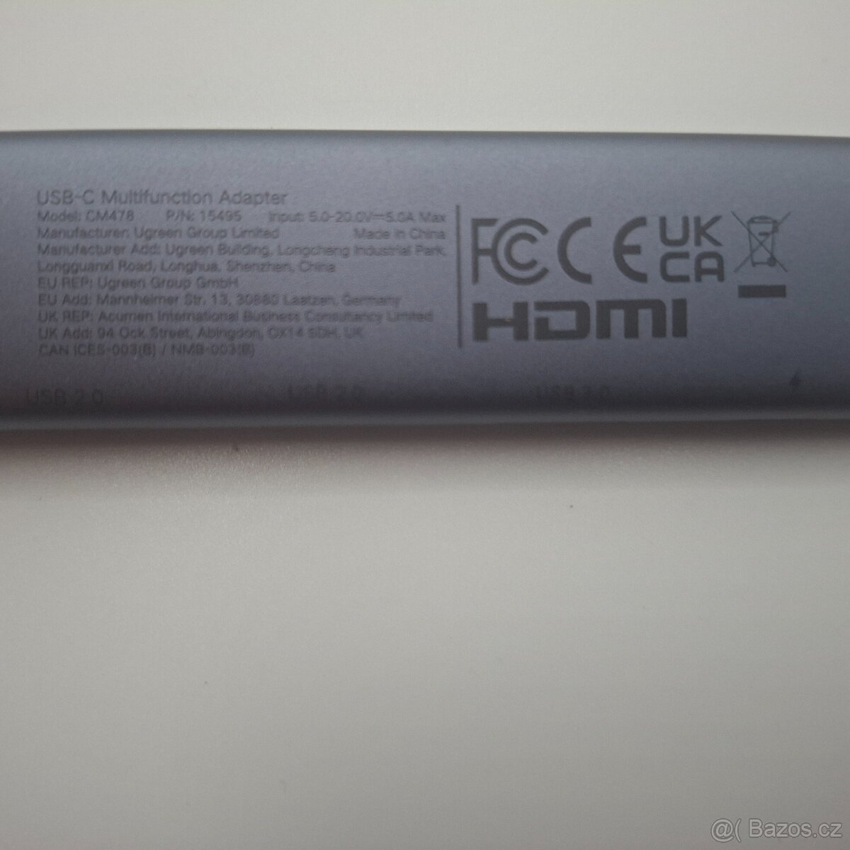 USB-C adaptér UGREEN 5-in1 (nepoužité) - 6