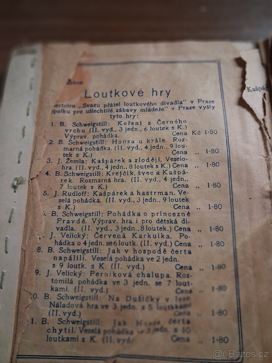 STORCHOVO LOUTKOVÉ DIVADLO 1930.LITOGRAFIE VÍT SKÁLA - 6
