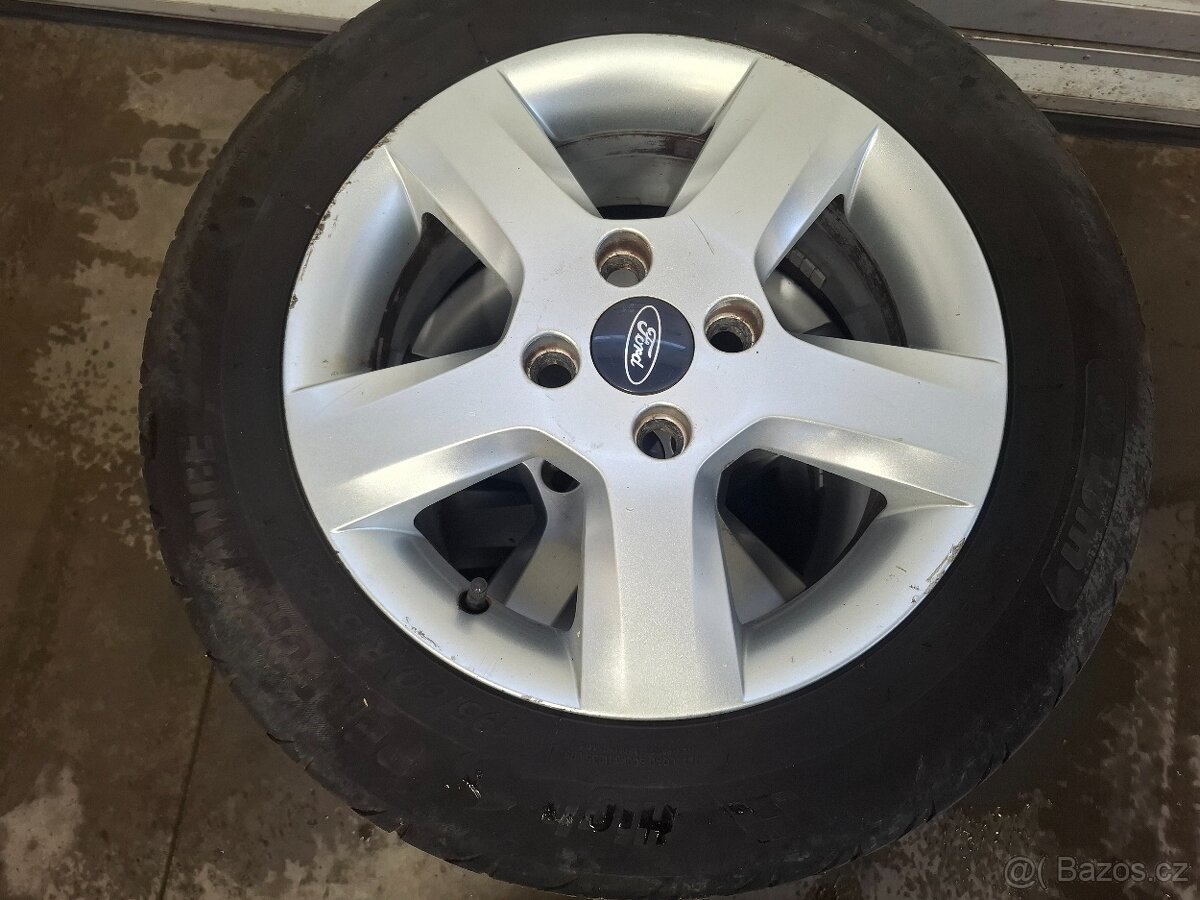 Prodám pěkné alu disky 4x108 195/60 R15, ET 52.5 - 6