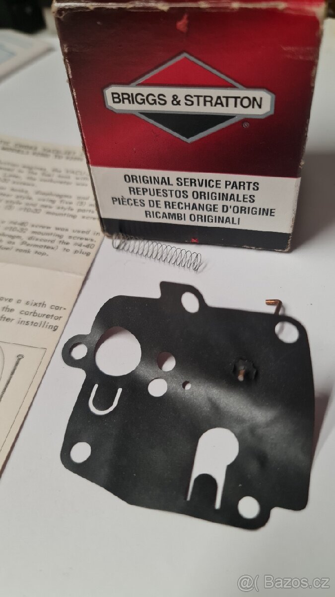Membrána karburátoru Briggs, NOVÝ, vč.pošt. - 6