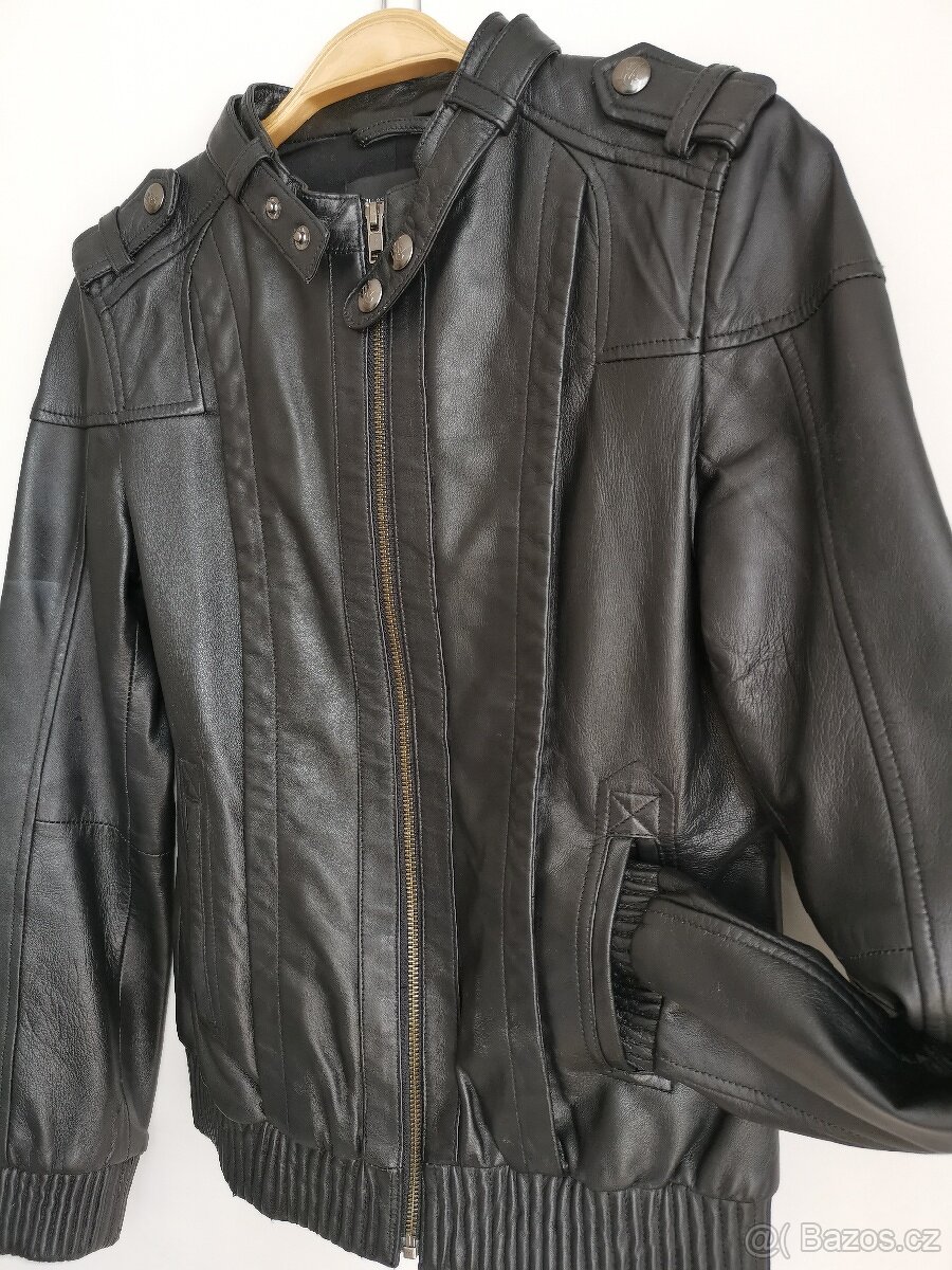 Kožená dámská bunda zn. MANGO - 6