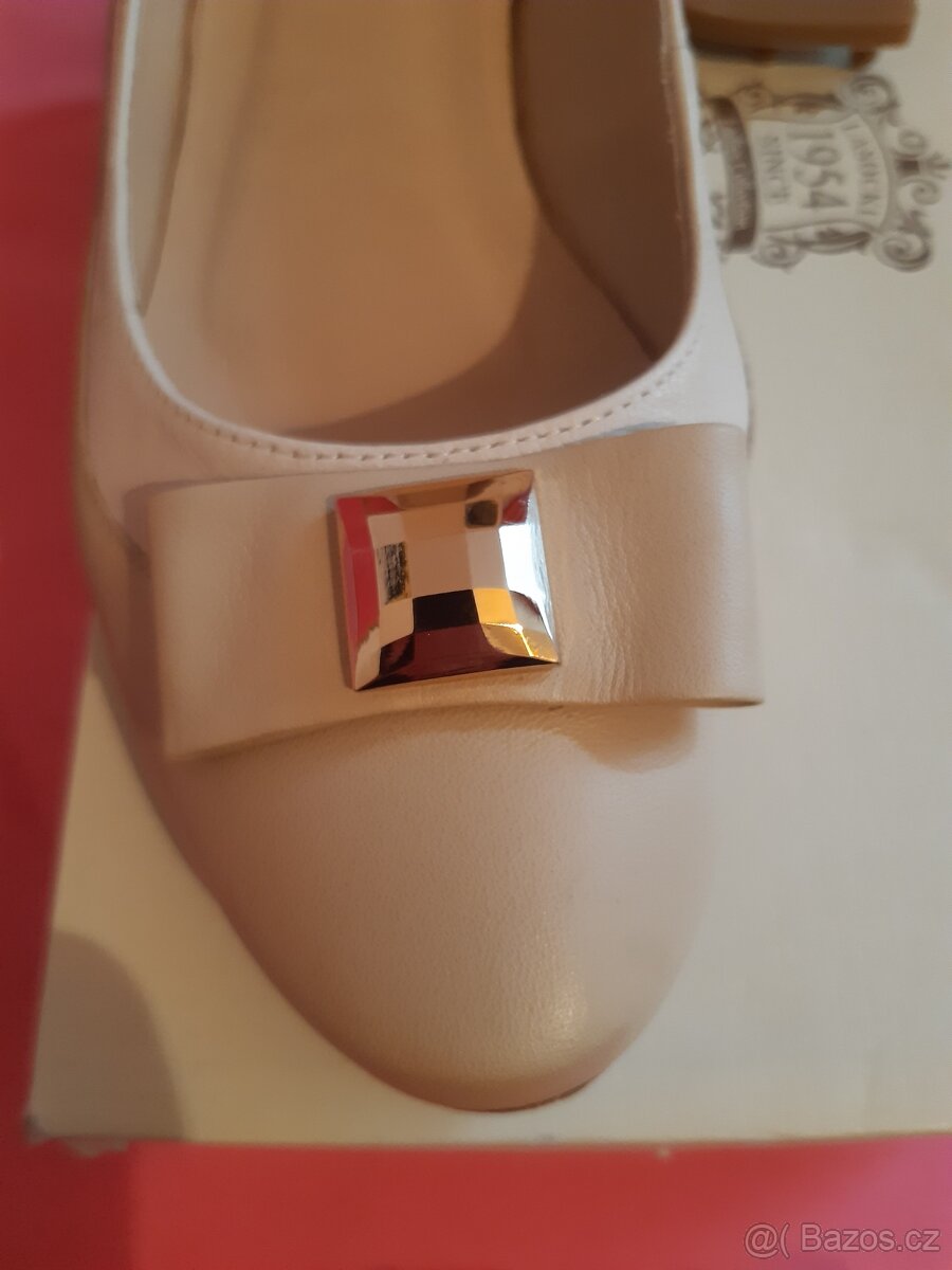 Lodičky béžové společenské 38 - 6