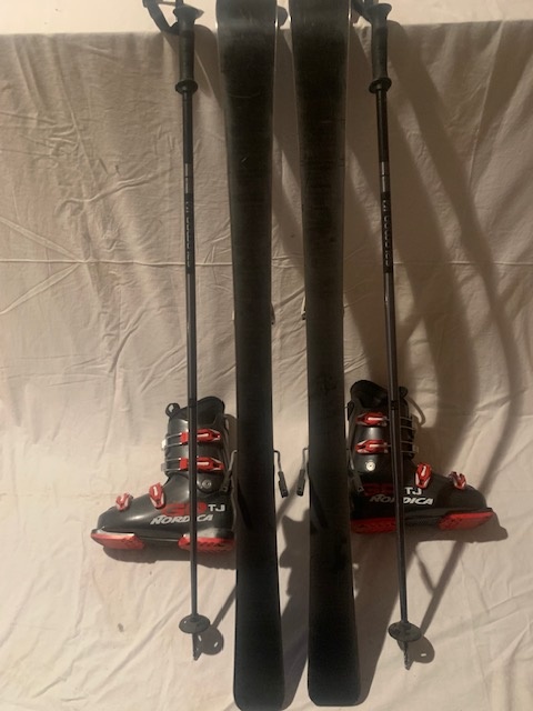 Dětské lyže 130cm a lyžáky - 6