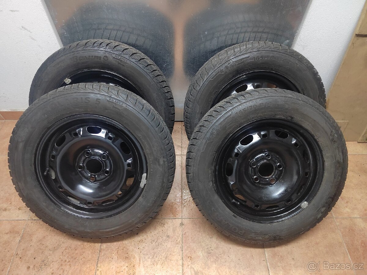 Zimni sada 5 x 100 Barum 165/70/14 T - 6