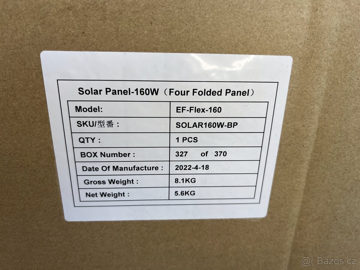 Solární panel Ecoflow160 W - 6