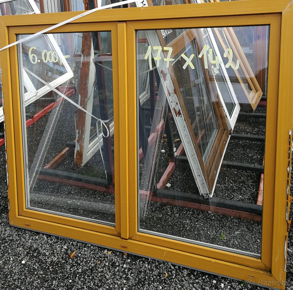 Okna světle hnědá použitá - 6