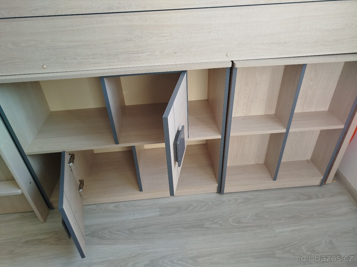 Dětská/studentská vyvýšená postel - 6