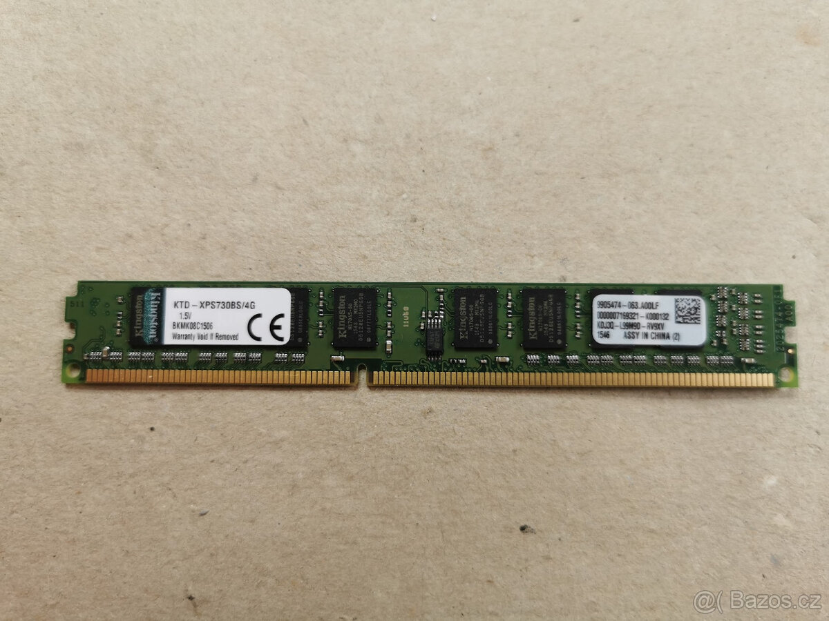 Predám 4GB DDR3 PC RAM moduly - Kingston/Patriot/... - 6