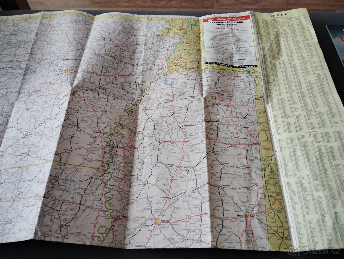 Staré mapy (Texas 1940, Arkansas 1947, Anglie 1949) - 6