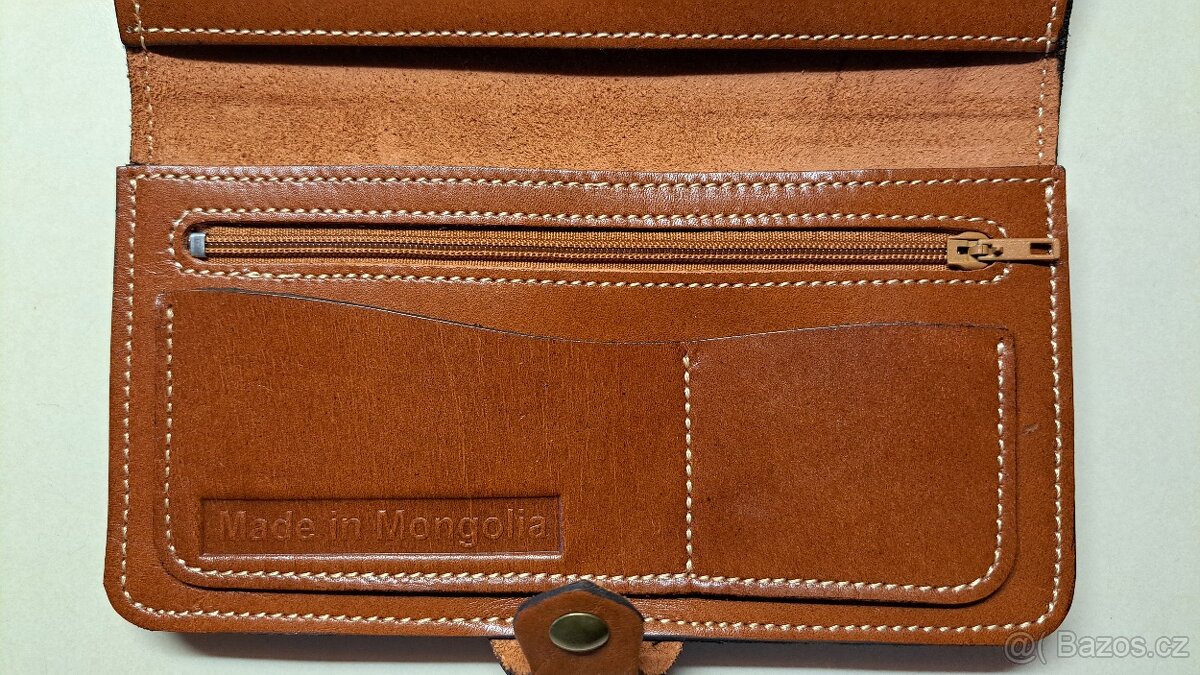 Nová pánská peněženka z pravé kůže z Mongolska - 6