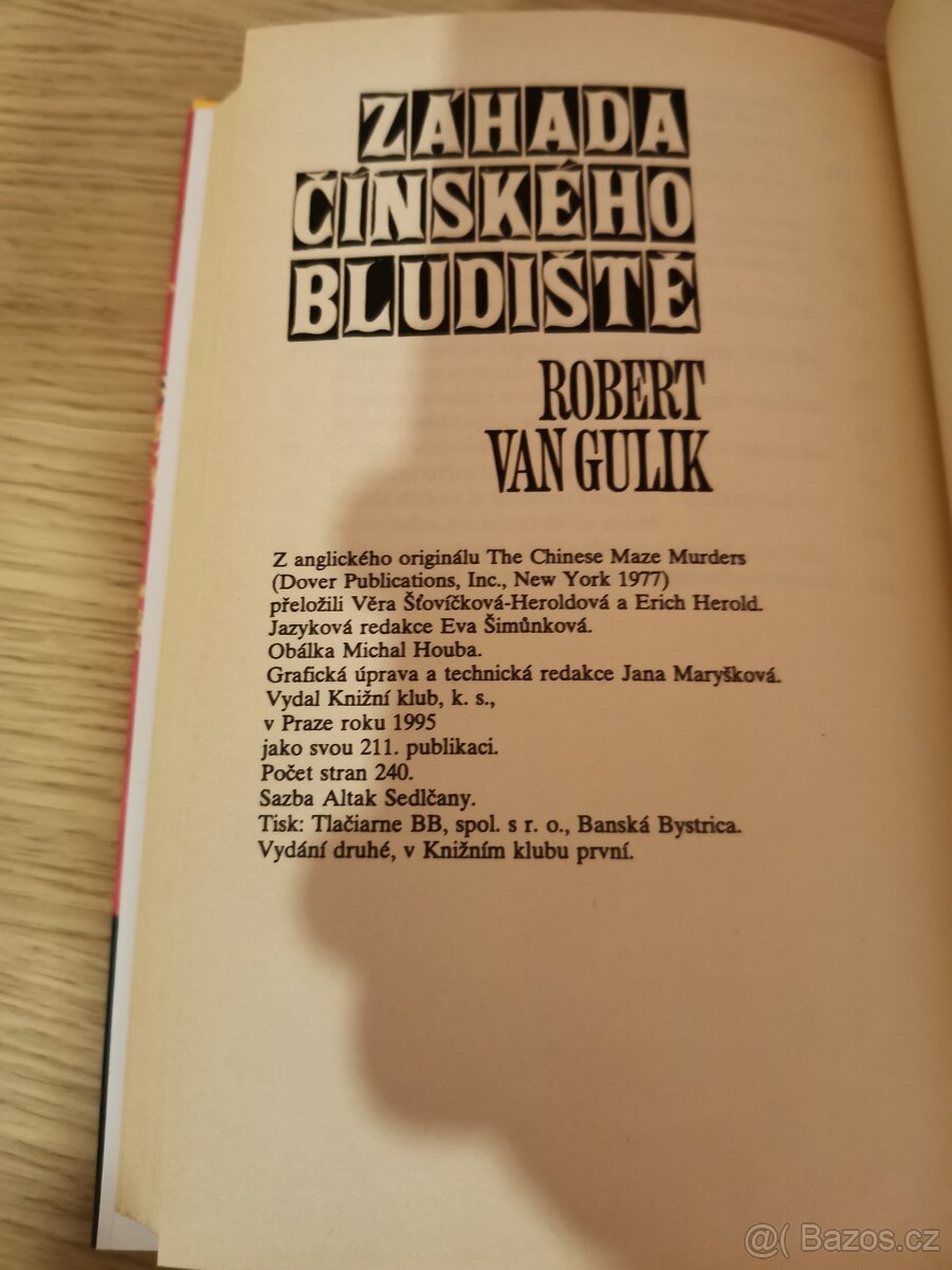 Záhada čínského bludiště - Robert van Gulik - 6