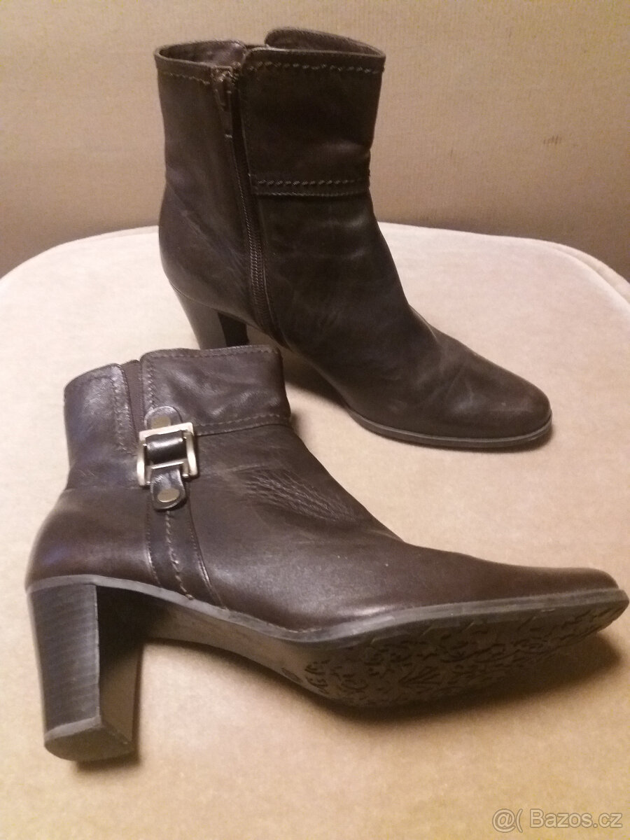 dámské kožené boty - 6