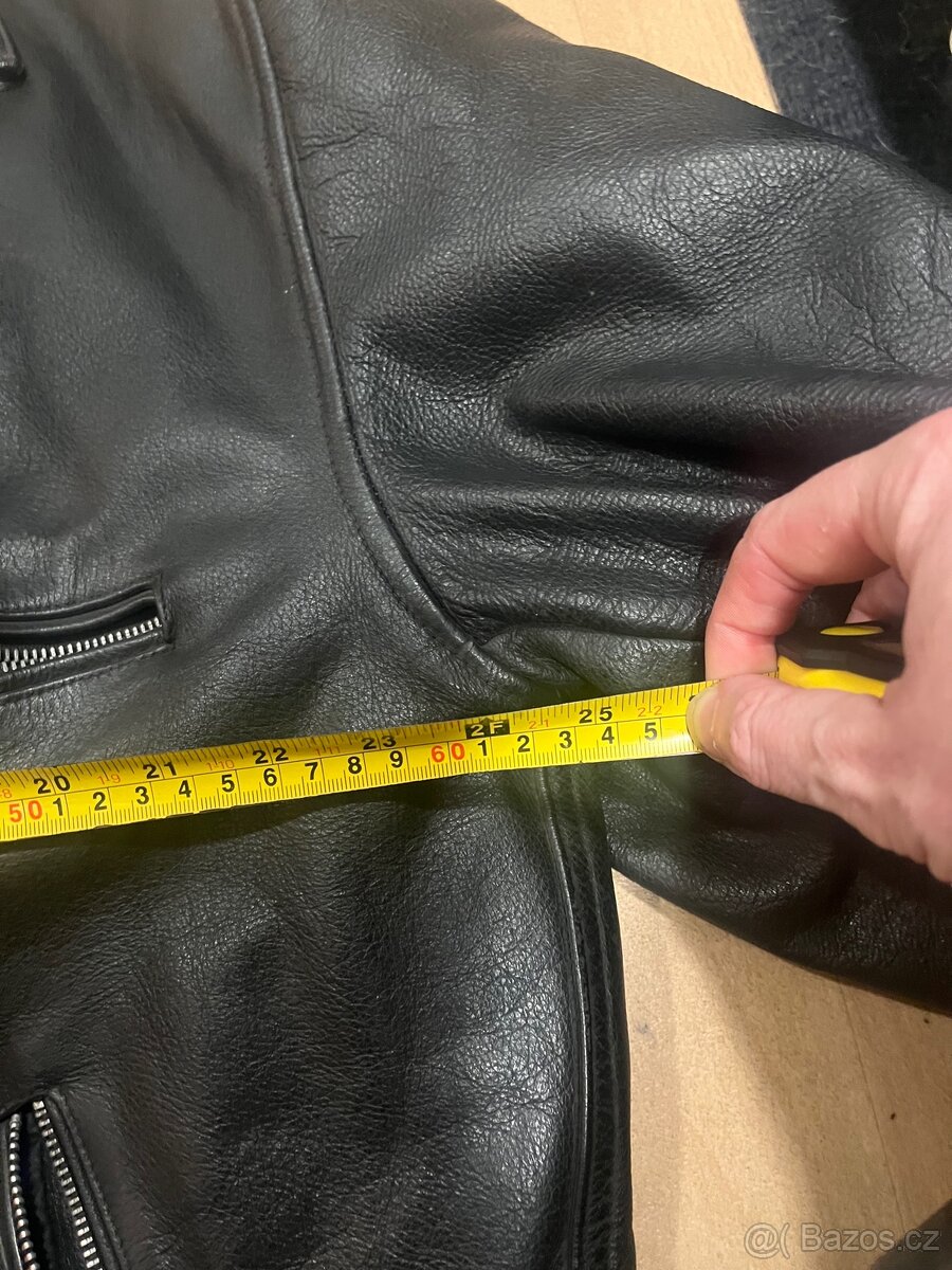 Kožená bunda na motorku PGI s Harley Davidson - 6