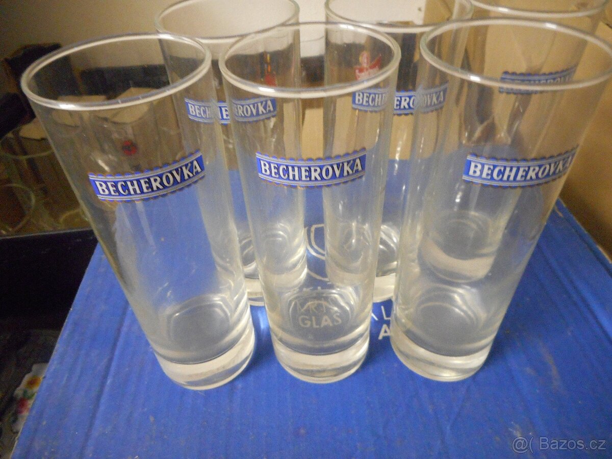 Vysoké sklo s potiskem - 6