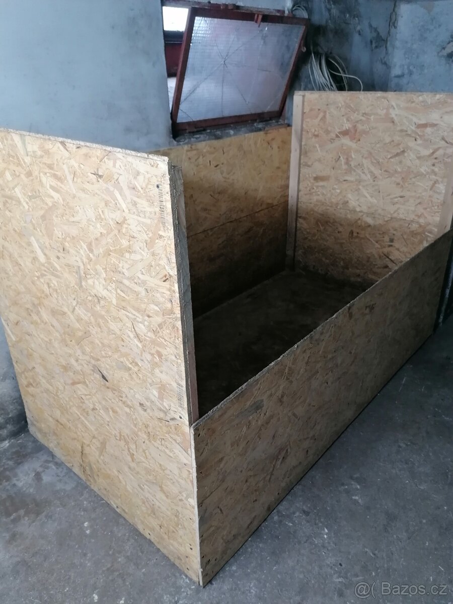 Koje na uhlí s osb desek - 6