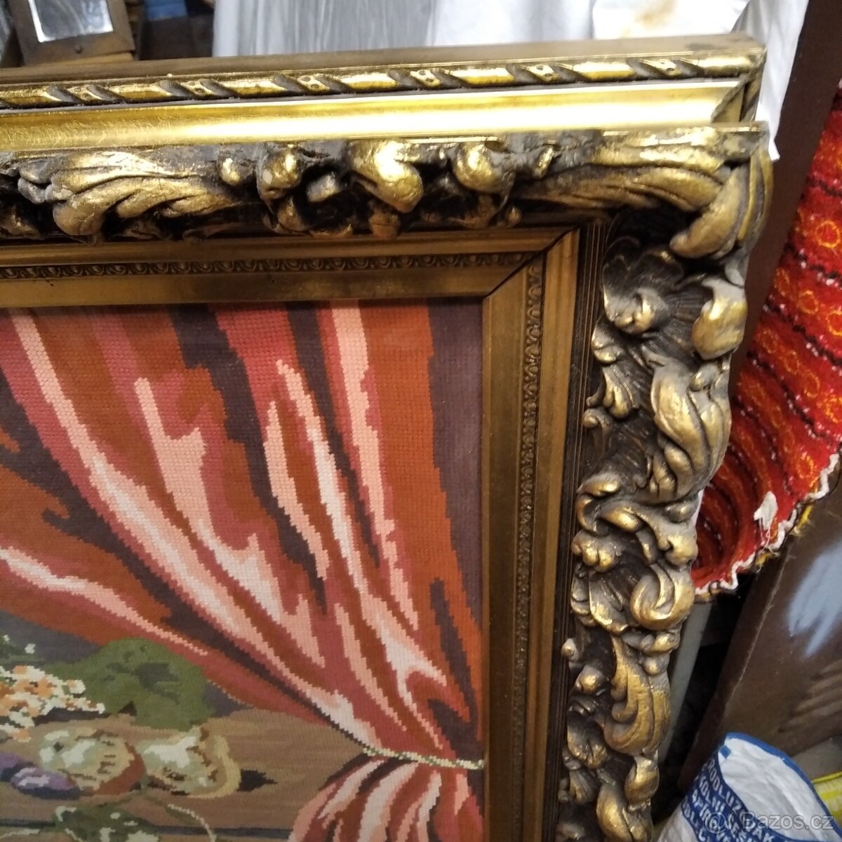 stare gobeliny v ramech zlacenych - 6