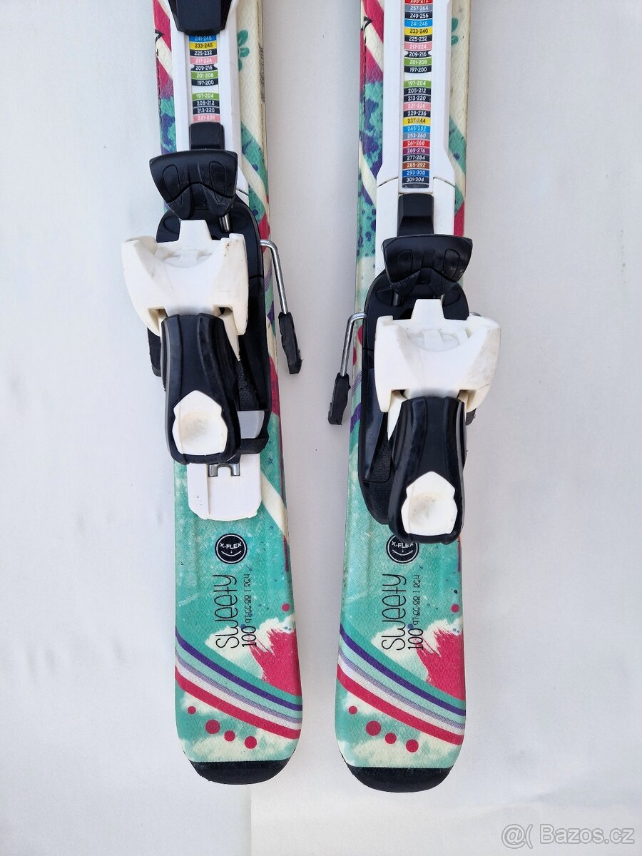 Dívčí lyže TECNOPRO Sweet 100 cm s vázáním do 45 kg - 6