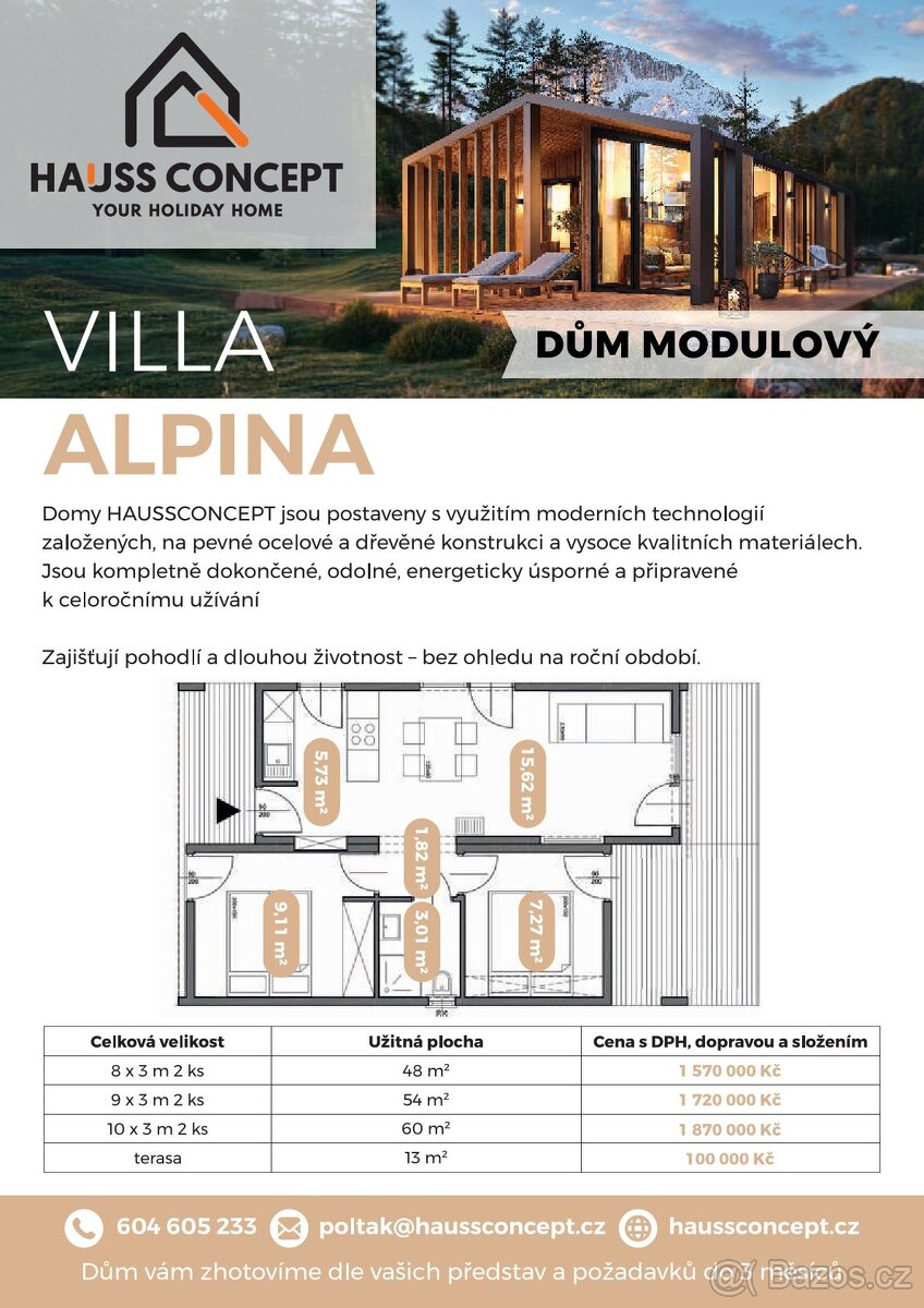 mobilheim, celoroční modulový dům Villa Alpina - 6