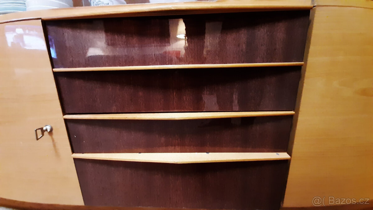 Retro světlá obývací stěna 80. léta - 6