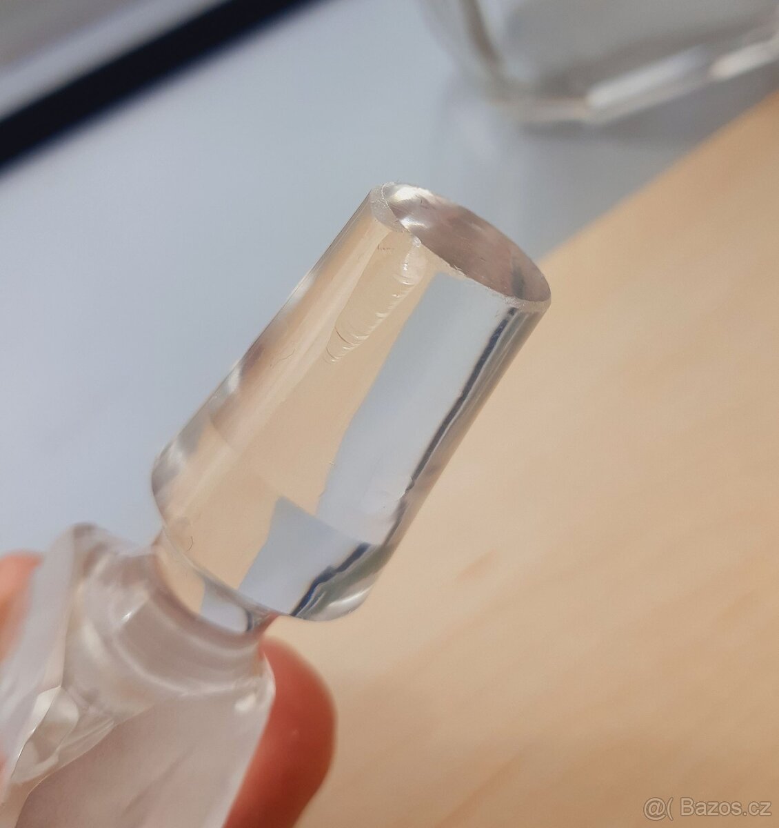 Starožitná skleněná karafa - 6