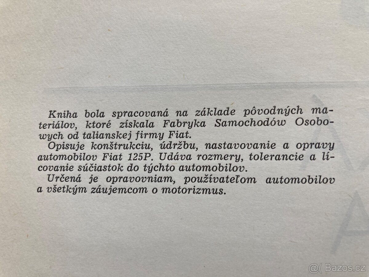 FIAT 125P - dílenská příručka - 6