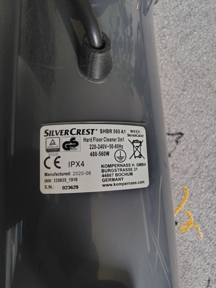 Silvercrest, podlahový čistič 3v1 SHBR 560 A1 - 6
