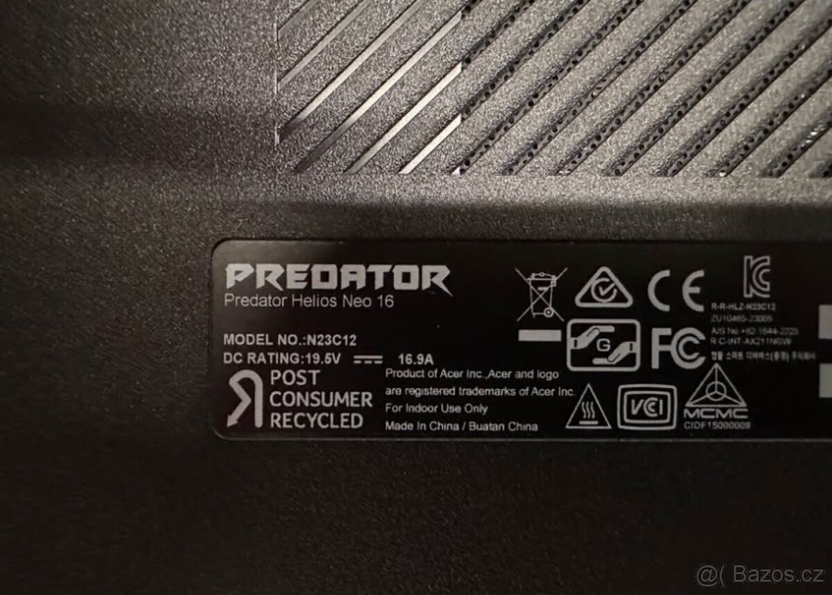 Herní Notebook – Acer Predator Helios Neo 16 - 6