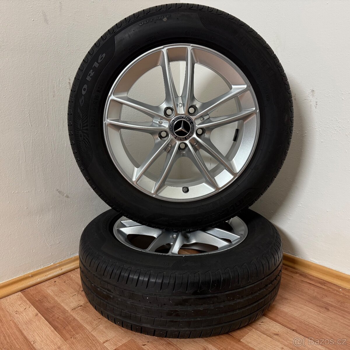 MERCEDES A/B/CLA 5x112 R16 ET44+LETNÍ 205/60R16 6m - 6
