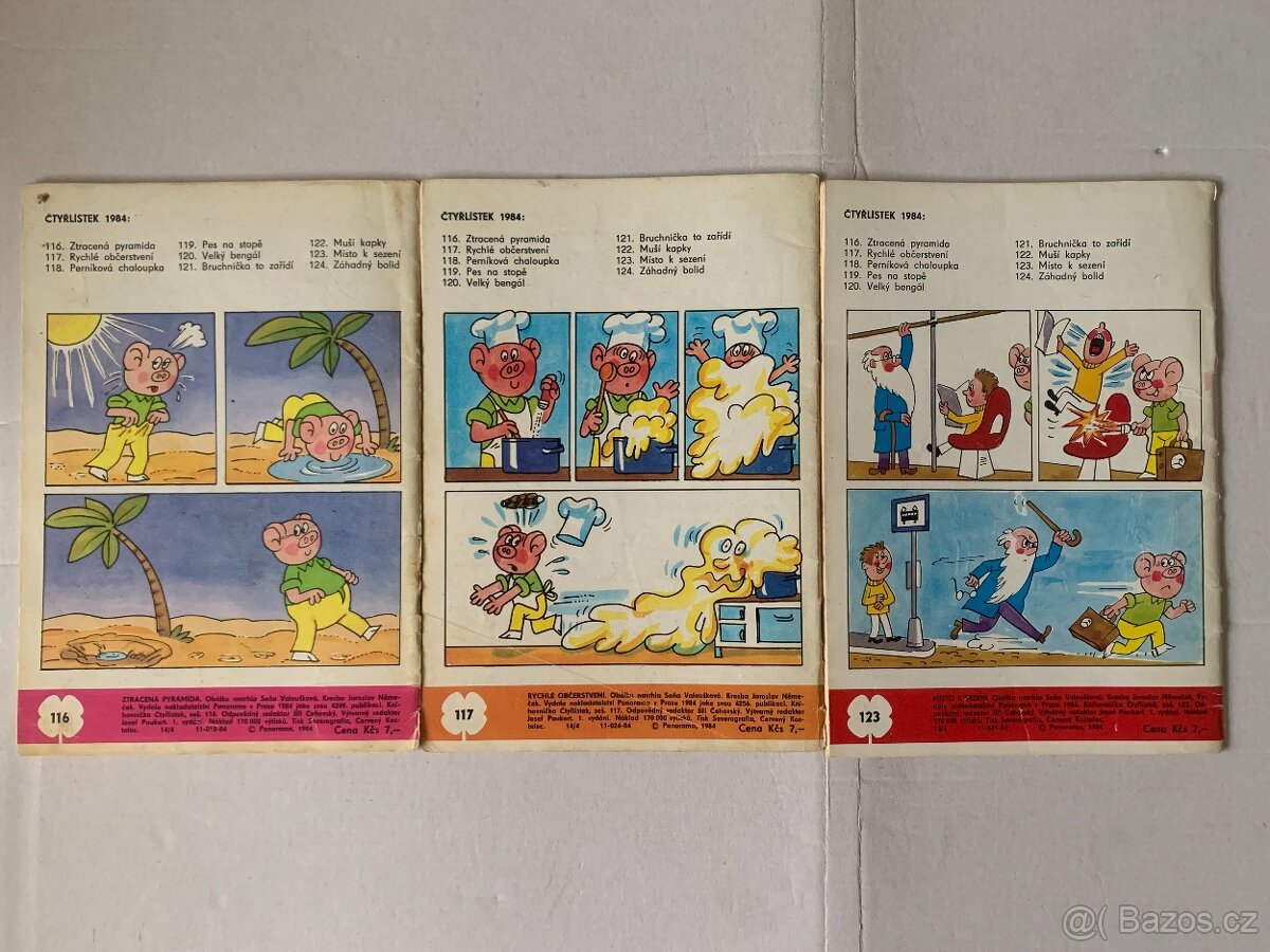 Staré Čtyřlístky, 1981 – 1994, ceny v textu - 6