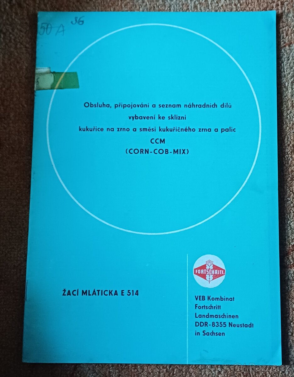 Prodám originální knihy k mačkačům a řezačkám Fortschritt - 6