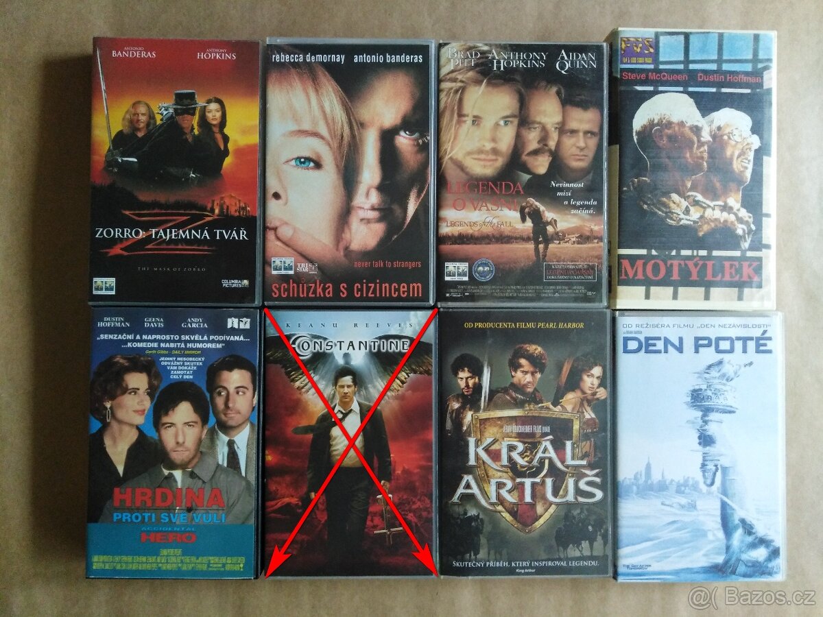 VHS KAZETY original mix - 1 kus = 80Kč - 6